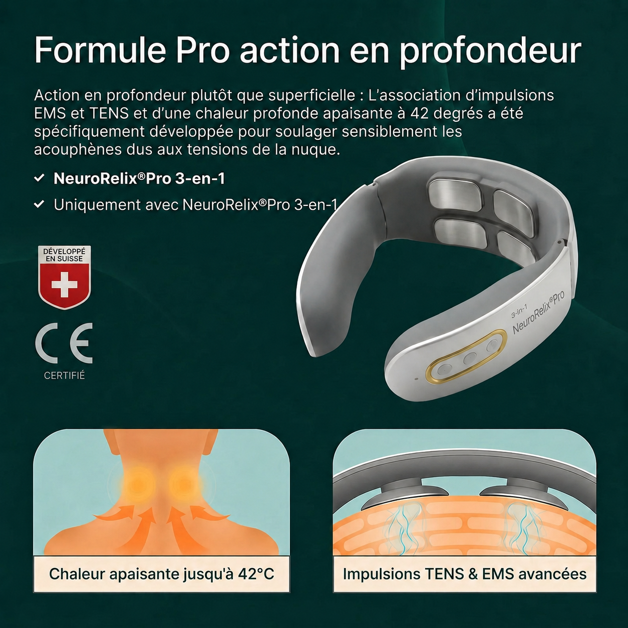 -neuroRelix®Pro 3-en-1 Solution contre les acouphènes