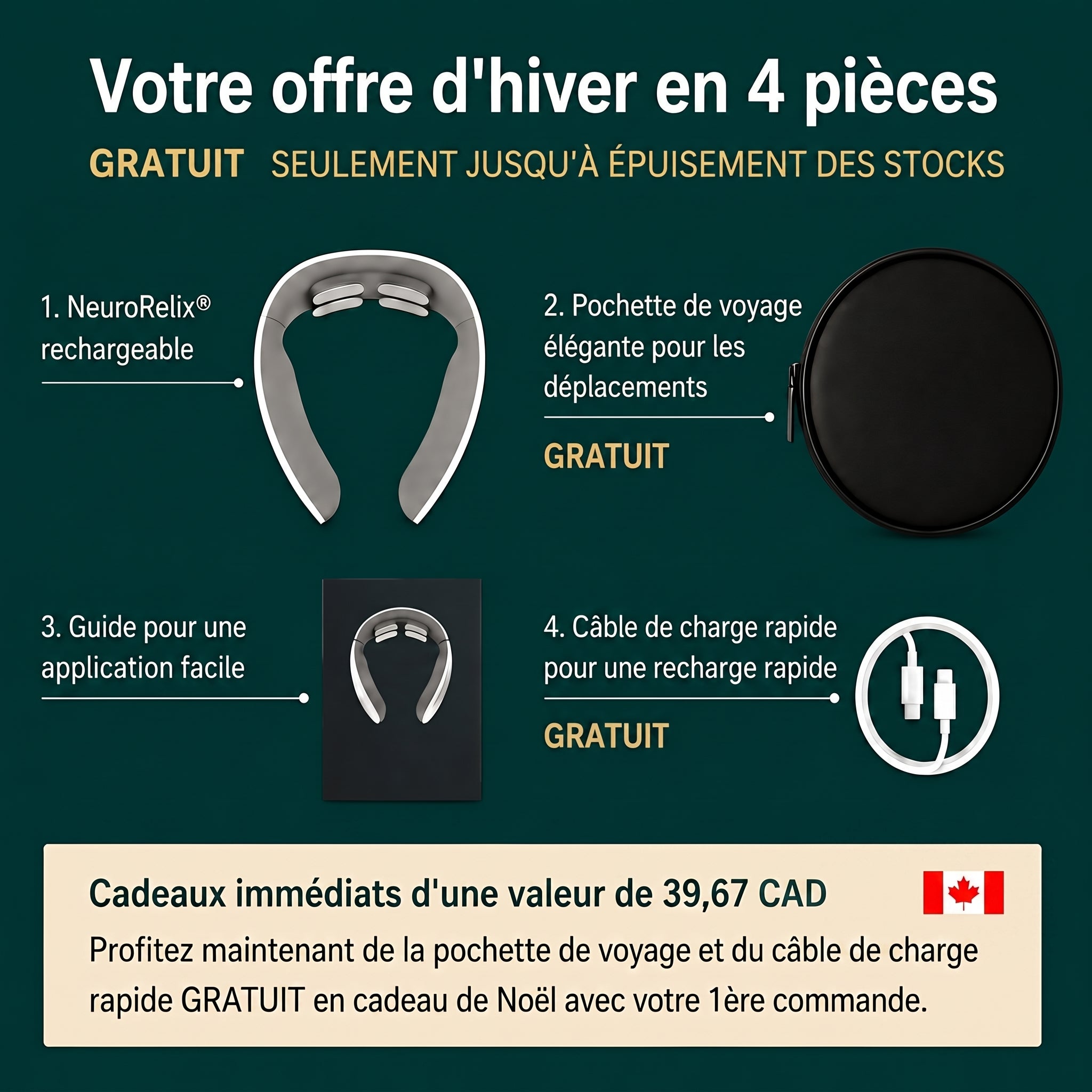 -NeuroRelix®Pro 3-en-1 Solution contre les acouphènes-CAD