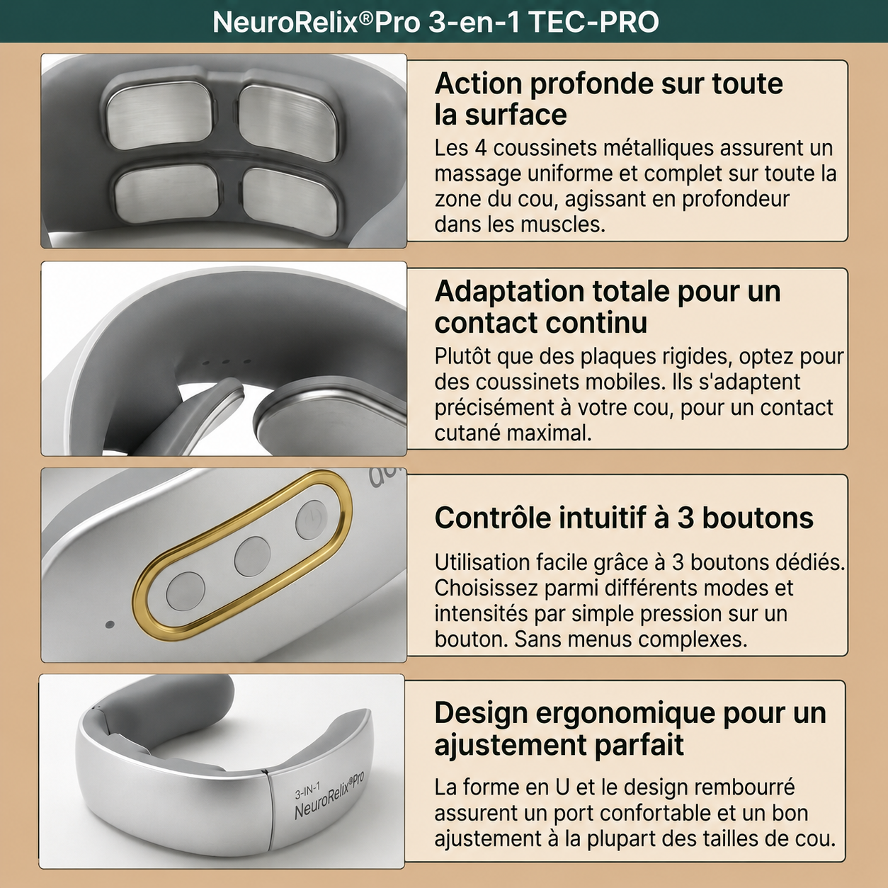 -neuroRelix®Pro 3-en-1 Solution contre les acouphènes
